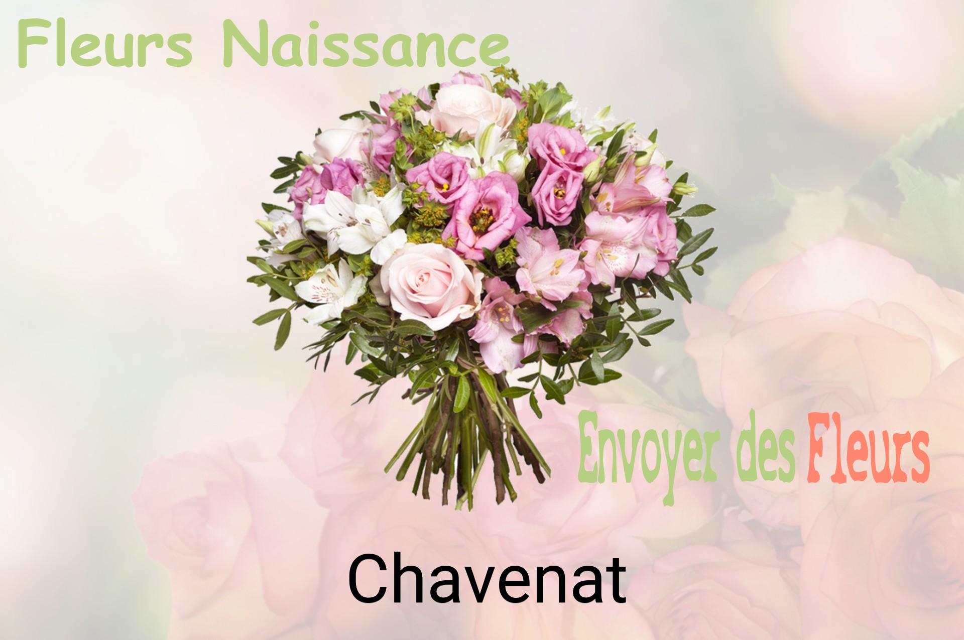 Bouquet de fleurs de naissance livré à Chavenat
